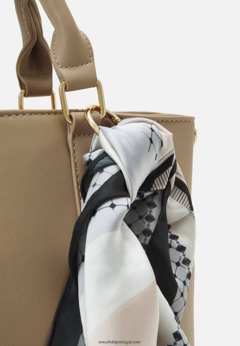 mulheres bolsa bege F4BZ0D2348 Anna Field