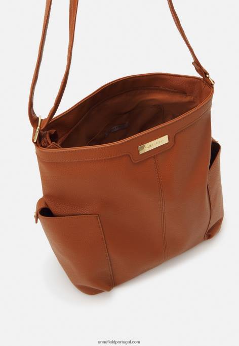 mulheres bolsa conhaque F4BZ0D2362 Anna Field