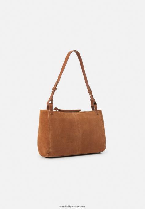 mulheres bolsa de couro conhaque F4BZ0D2390 Anna Field