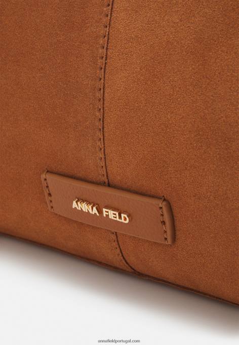 mulheres bolsa de couro conhaque F4BZ0D2464 Anna Field