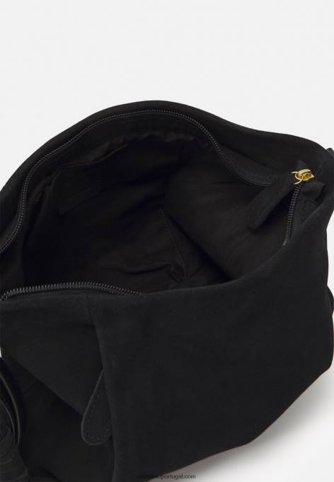 mulheres bolsa de couro preta F4BZ0D2335 Anna Field