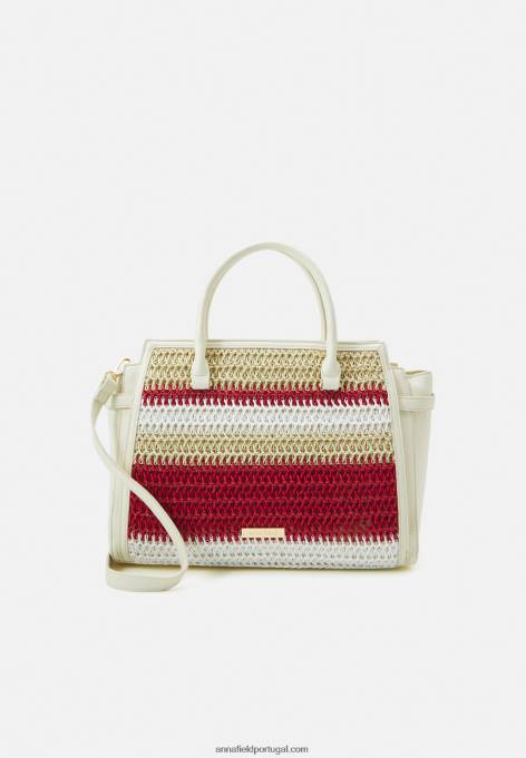 mulheres bolsa off-white/vermelho F4BZ0D2357 Anna Field