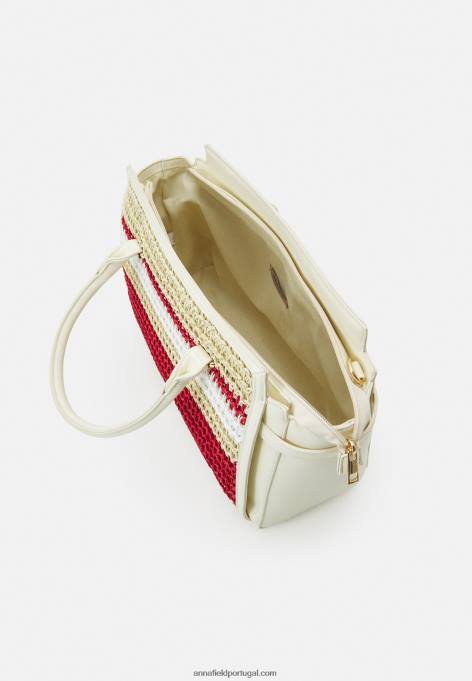 mulheres bolsa off-white/vermelho F4BZ0D2357 Anna Field