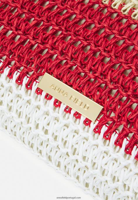 mulheres bolsa off-white/vermelho F4BZ0D2357 Anna Field