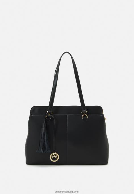 mulheres bolsa para notebook 802 preta F4BZ0D2563 Anna Field