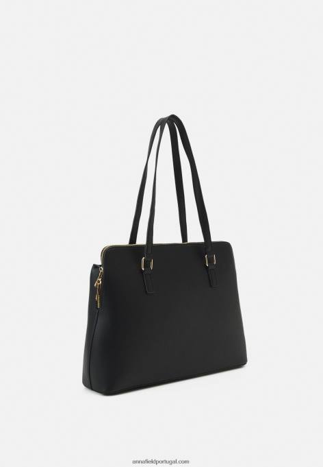 mulheres bolsa para notebook 802 preta F4BZ0D2563 Anna Field