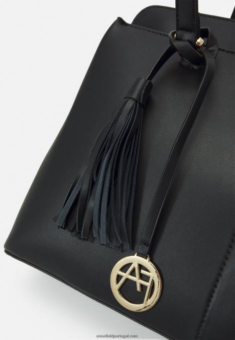 mulheres bolsa para notebook 802 preta F4BZ0D2563 Anna Field