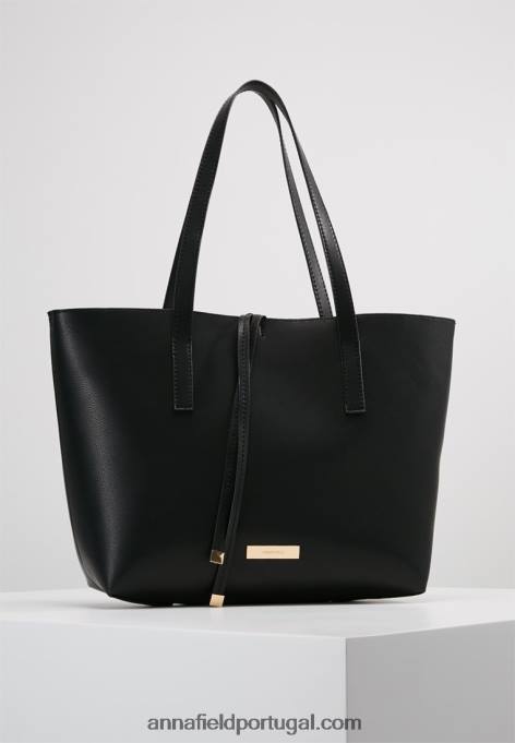 mulheres bolsa preta F4BZ0D2306 Anna Field