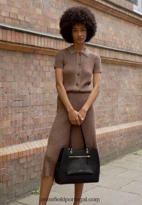 mulheres bolsa preta F4BZ0D2465 Anna Field