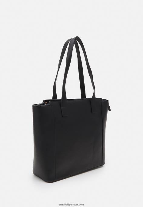 mulheres bolsa tote 802 preta F4BZ0D2483 Anna Field