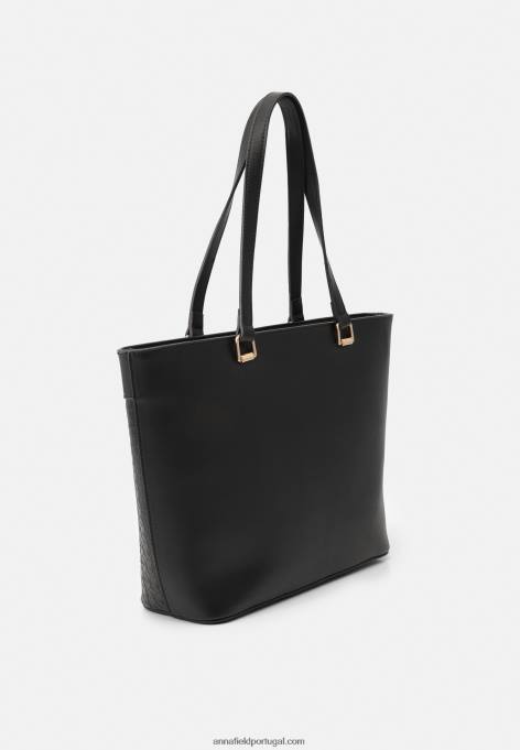 mulheres bolsa tote 802 preta F4BZ0D2488 Anna Field