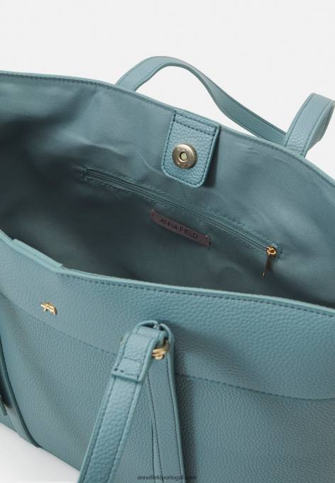 mulheres bolsa tote azul claro F4BZ0D2473 Anna Field