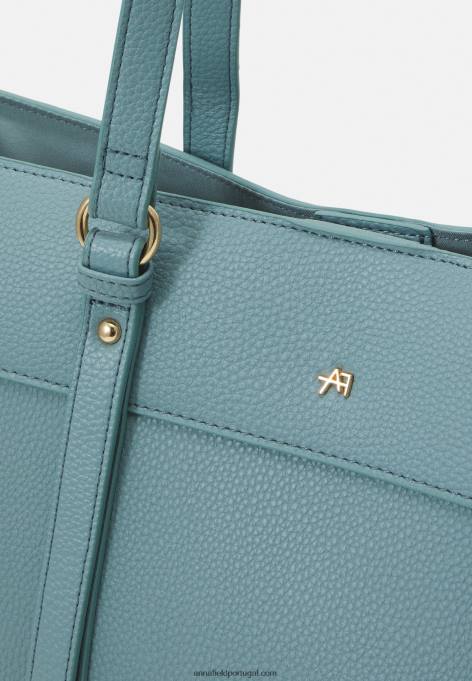 mulheres bolsa tote azul claro F4BZ0D2473 Anna Field