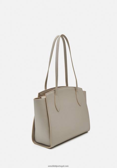 mulheres bolsa tote bege F4BZ0D2495 Anna Field