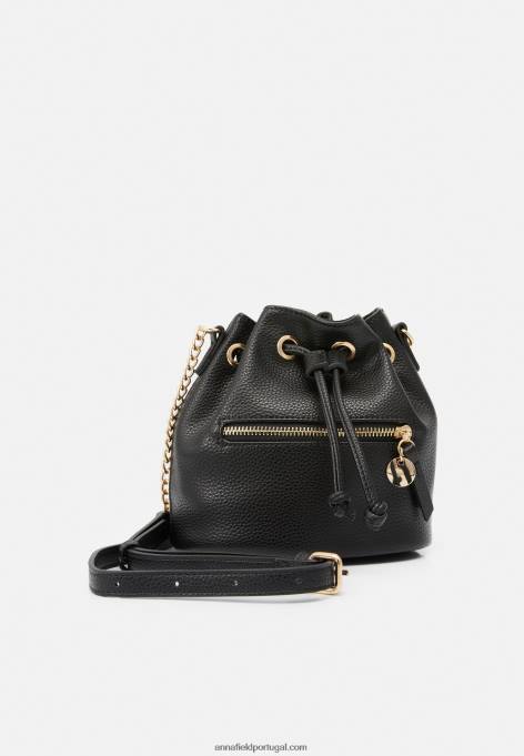 mulheres bolsa transversal 802 preta F4BZ0D2519 Anna Field