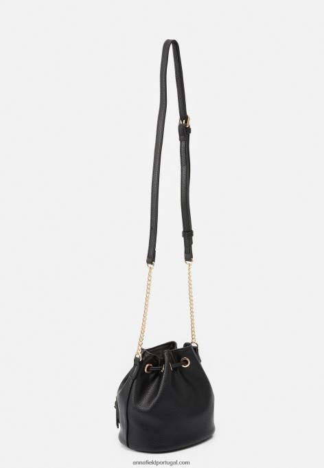 mulheres bolsa transversal 802 preta F4BZ0D2519 Anna Field