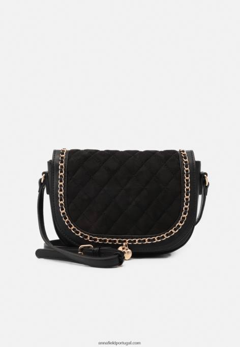 mulheres bolsa transversal 802 preta F4BZ0D2542 Anna Field