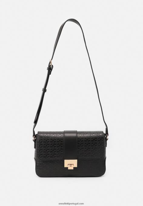 mulheres bolsa transversal 802 preta F4BZ0D2549 Anna Field