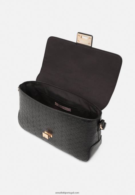 mulheres bolsa transversal 802 preta F4BZ0D2549 Anna Field