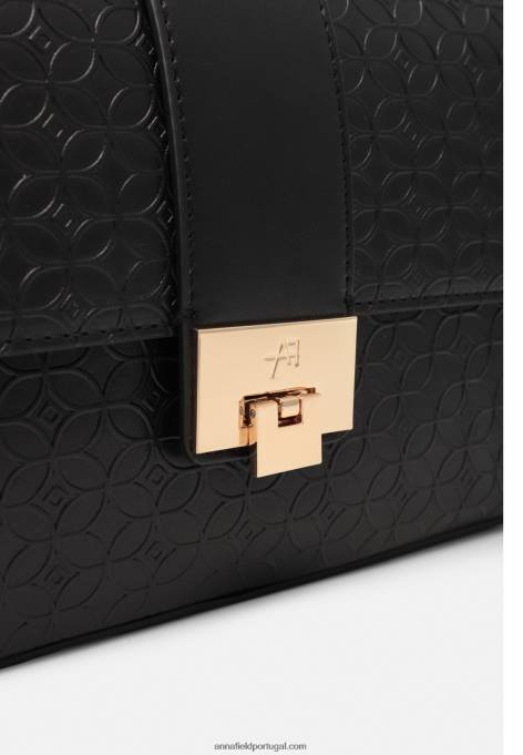 mulheres bolsa transversal 802 preta F4BZ0D2549 Anna Field