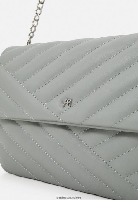 mulheres bolsa transversal azul cinza F4BZ0D2553 Anna Field