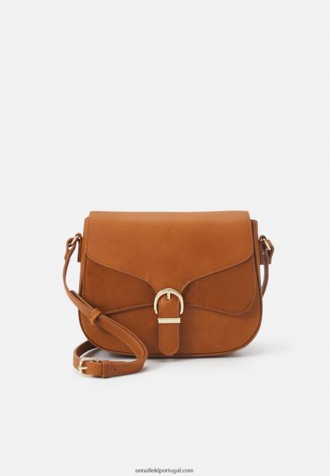 mulheres bolsa transversal conhaque F4BZ0D2504 Anna Field
