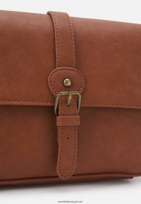 mulheres bolsa transversal conhaque F4BZ0D2530 Anna Field