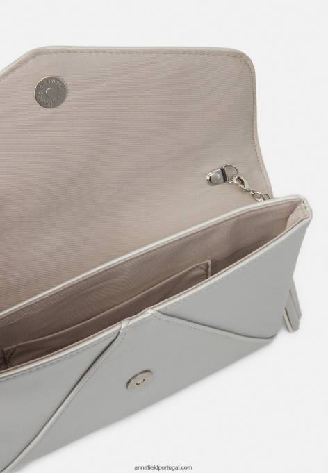 mulheres clutch 971 prateada F4BZ0D2444 Anna Field
