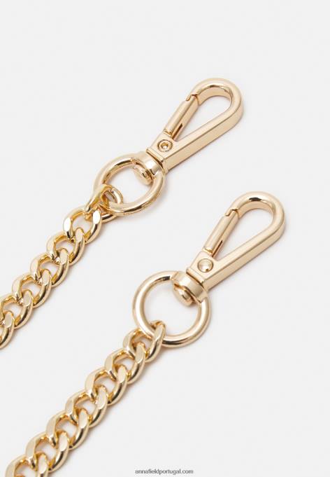 mulheres clutch de couro conhaque F4BZ0D2410 Anna Field