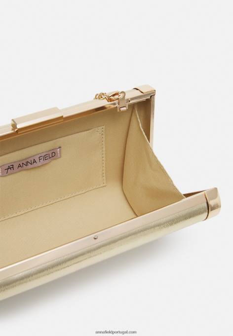 mulheres clutch dourada F4BZ0D2416 Anna Field