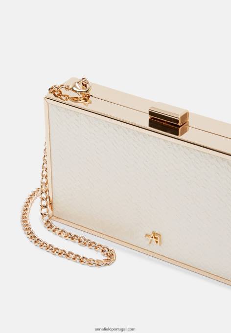 mulheres clutch dourada F4BZ0D2430 Anna Field