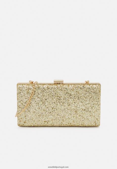 mulheres clutch dourada F4BZ0D2459 Anna Field