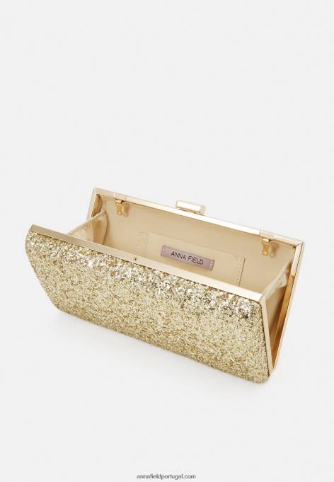 mulheres clutch dourada F4BZ0D2459 Anna Field