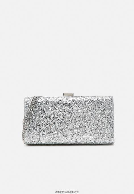 mulheres clutch prata F4BZ0D2404 Anna Field
