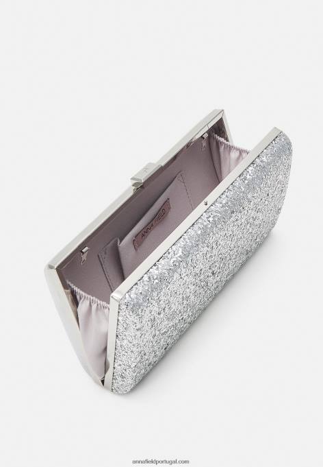 mulheres clutch prata F4BZ0D2404 Anna Field