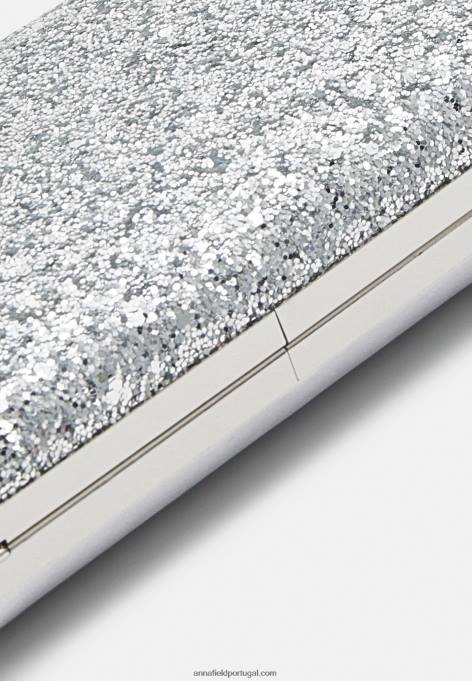 mulheres clutch prata F4BZ0D2404 Anna Field