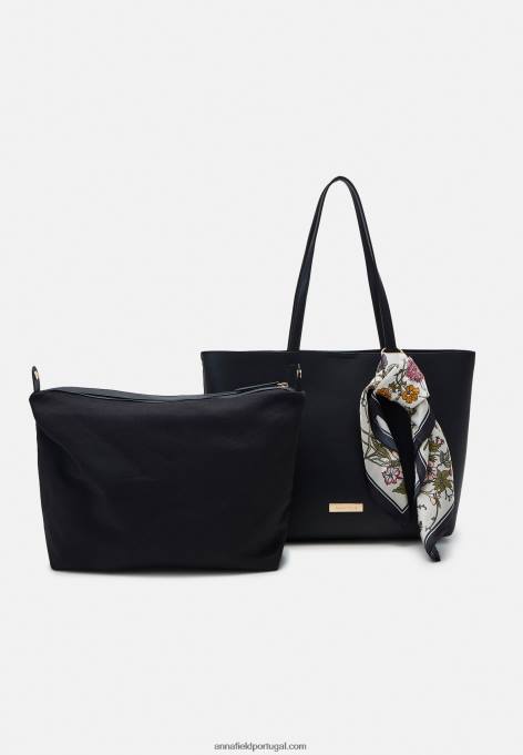 mulheres conjunto bolsa preta F4BZ0D2367 Anna Field