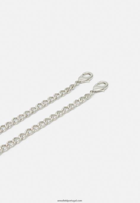 mulheres embreagem 104 prata F4BZ0D2429 Anna Field