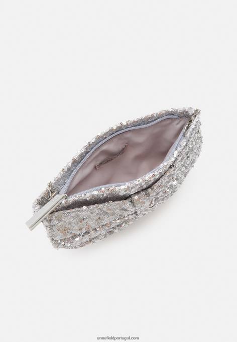 mulheres embreagem 104 prata F4BZ0D2431 Anna Field