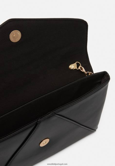 mulheres embreagem 802 preta F4BZ0D2446 Anna Field