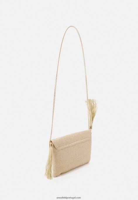 mulheres embreagem bege F4BZ0D2450 Anna Field