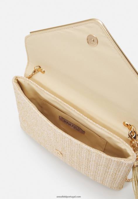 mulheres embreagem bege F4BZ0D2450 Anna Field