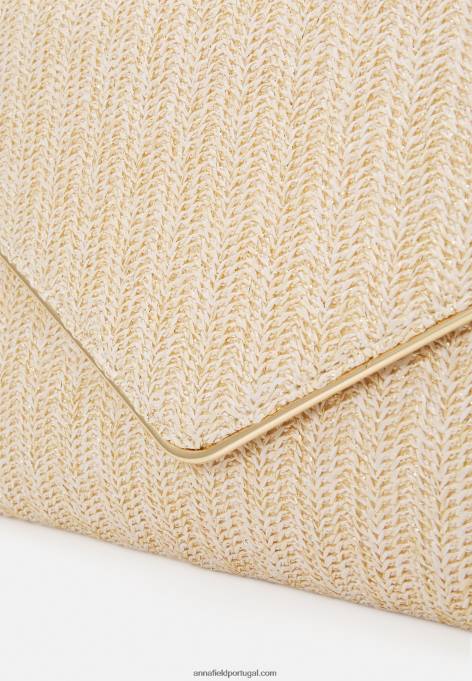 mulheres embreagem bege F4BZ0D2450 Anna Field