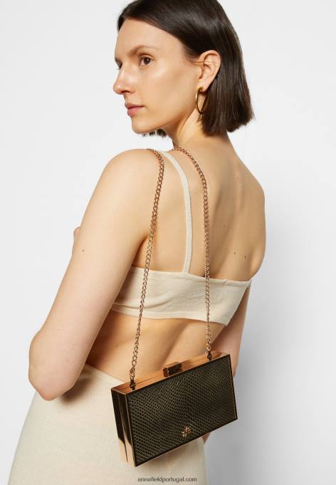 mulheres embreagem de ouro F4BZ0D2440 Anna Field