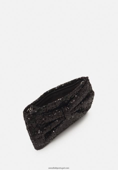 mulheres embreagem preta F4BZ0D2449 Anna Field