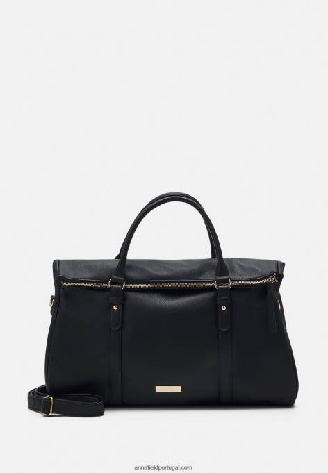 mulheres saco de fim de semana preto F4BZ0D2636 Anna Field