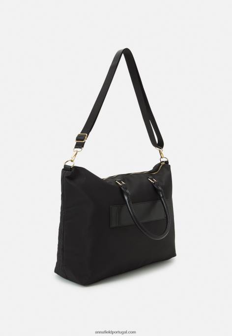 mulheres saco de fim de semana preto F4BZ0D2648 Anna Field