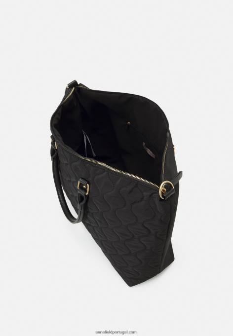 mulheres saco de fim de semana preto F4BZ0D2648 Anna Field