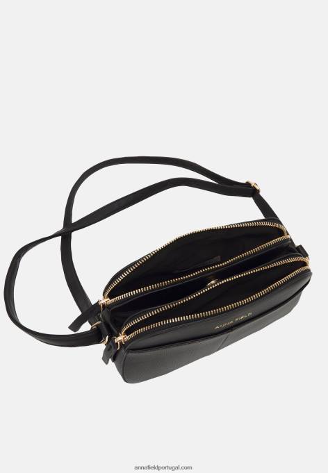 mulheres saco transversal preto F4BZ0D2507 Anna Field