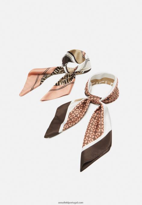 mulheres 2 pacotes de lenço rosa F4BZ0D2709 Anna Field